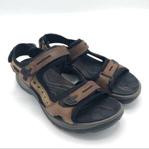 ECCO Yucatan Women's Sandal Leather Hiking Outdoor Active Adjustable Straps 37 6